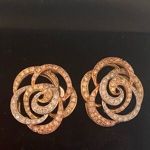 Elegant Effy Tri- Gold Earrings